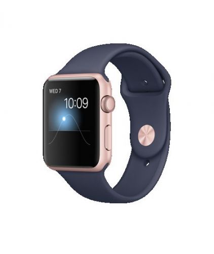 42mm Rose Gold Aluminum Case with Midnight Blue Sport Band